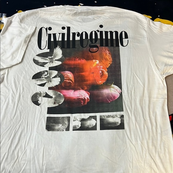 Civil Regime White Tee - Picture 4 of 6
